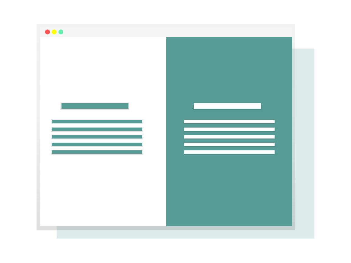 Two documents that are not the same