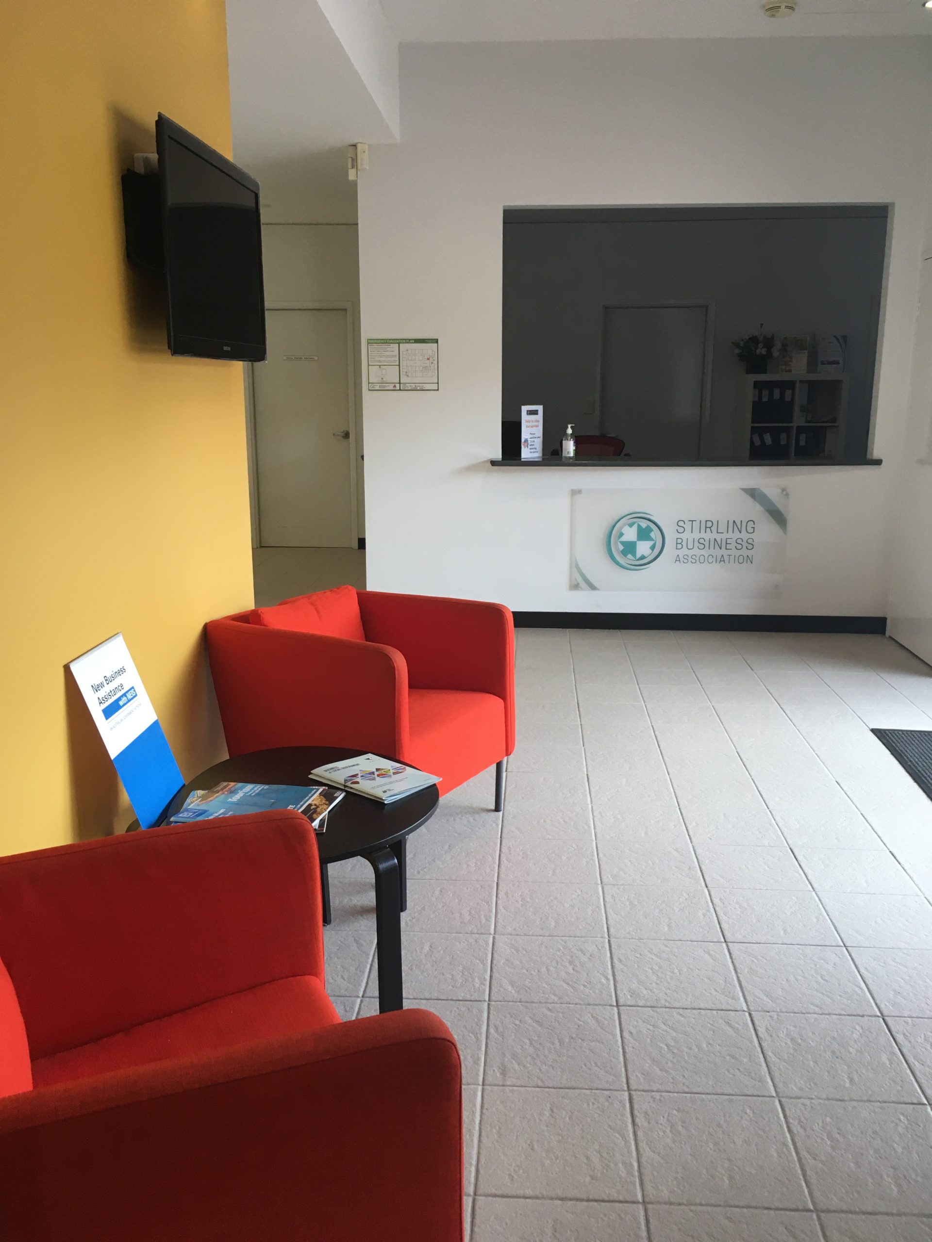 Photo of the reception area